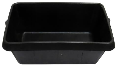 Horse Feeding Tub Rubber Trough 30L (Equestrian Feed Animal Water Bucket)