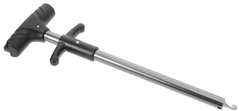 DIYEAH Outil Extracteur D'hameçons T en Alliage D'aluminium et Acier Inoxydable, Désengorgeur de Pêche Gris 1 Pièce, Accessoire Sécurisé pour Retrait Rapide D’hameçons Profonds en Plein