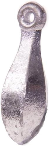 Bullet Weights BL100 Bank Sinker (1 Ounce) (80 Each) | Durable Lead Sinker for Bottom Saltwater Fishing | Ocean & Riverbank Tackle