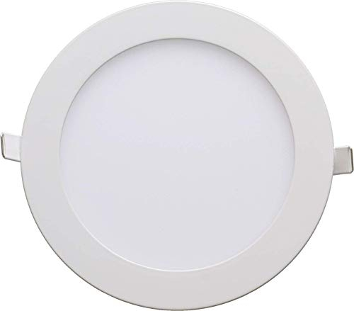 LED Panel flach 12W warmweiß rund Deckenleuchte Einbaustrahler Deckenleuchte Spot Einbauspot ULTRASLIM Slim Weiß Lampe Leuchte