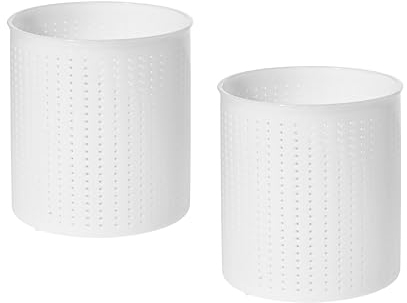 2 x Molde para Queso 12x13,5 cm – Para Quesos Frescos y Semiduros de Hasta 0,8 kg