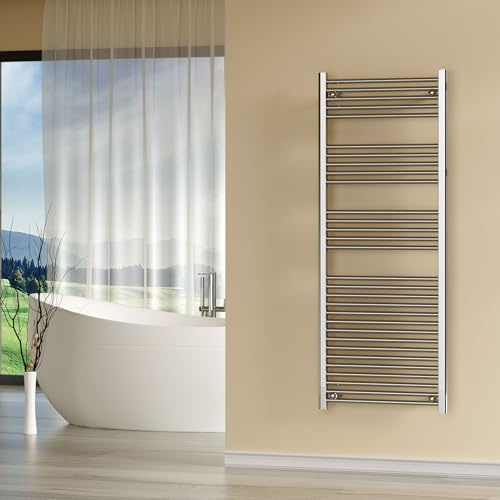 Gulfstream Komfort Badheizkörper 1500 x 600 mm in Chrom gerade Hochwertiger Handtuchheizkörper Handtuchwärmer