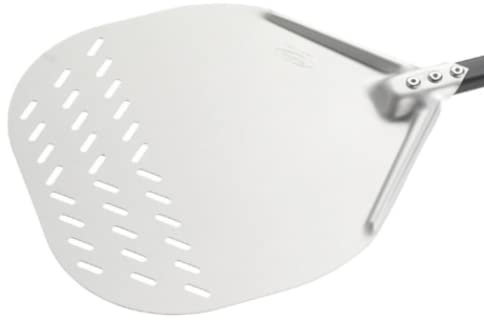 Gi.Metal Pelle à pizza en aluminium anodisé, diamètre 36 cm, manche 60 cm