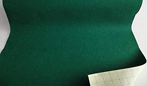 STOFFBOOK GRÜN DEKOFILZ BASTELN SELBSTKLEBEND DIY 150X50CM FILZSTOFF KLEBEFILZ, B735 (grün)