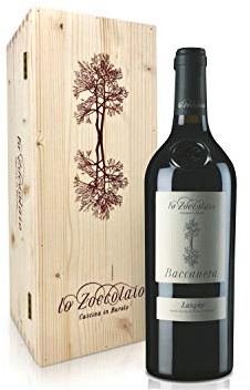 Lo Zoccolaio Langhe DOC Baccanera Rotwein - Flaschen Piedmont Wein Holzbox Barbera-Merlot-Nebbiolo-Canernet Sauvignon trocken Barbera trocken (1 x 750 ml)