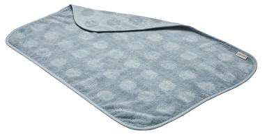Leander Topper für Wickelauflage Blau - 100% Bio Baumwollfrottee - Ultraweich - Ideal für die Matty Wickelunterlage - Wärmt & Trocknet