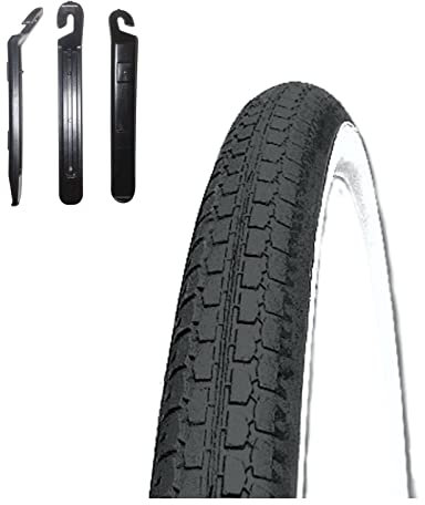 1 x Kenda Fahrradreifen 28 K-127 Fahrraddecke schwarz/weiß 47-622 (28, x 1.75) inkl. Reifenheber