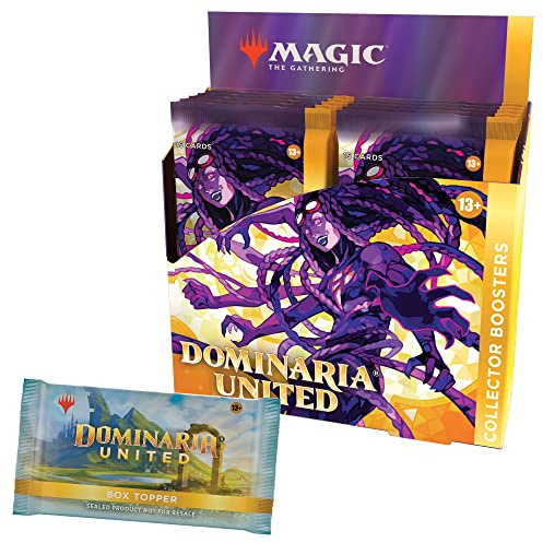 Magic the Gathering Dominarias Bund Sammler-Booster-Display, 12 Booster & Box-Topper-Karte (Englische Version), Multi, C9726000