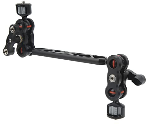 13 Tum Magic Arm, Justerbar Artikulerande Friktion Magic Arm Kamerafäste med 1/4 & 3/8 Gänga, Flexibel Artikulerande Arm för LCD-skärm, LED-ljus, DSLR-kamerarigg, Blixtljus