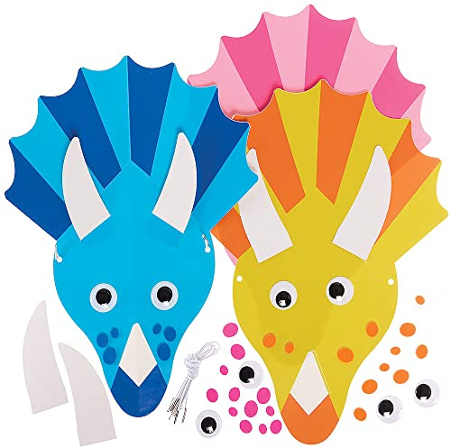 Baker Ross FX573 Dinosaurier-Hut-Sets - 6er-Packung, Zubehör für Dinosaurier-Partys