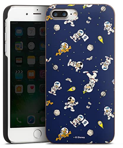 DeinDesign Coque en Bois Compatible avec Apple iPhone 8 Plus Coque en Bois veritable Coque de Protection en Bois Mickey Astrologie Espace