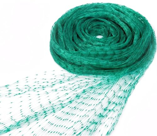 Garden Netting, 2-Pack 2M x 10M Bird Netting for Veg Patch Fine Mesh, PE Trellis Garden Accessories Protects Plants, Fruits, Vegetables, Flowers, Crops, Ponds from Birds, Butterflies and Pests (Green)