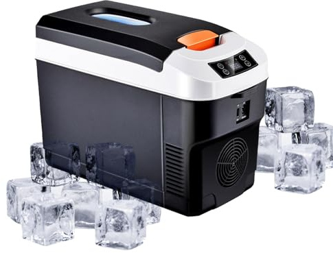 10 L 220–240 V 50–56 W – 10 °C till 65 °C – campingkylskåp professionell bil kylskåp 10 liter, bilkylare frys, bärbar 12 V bilkyl/frys