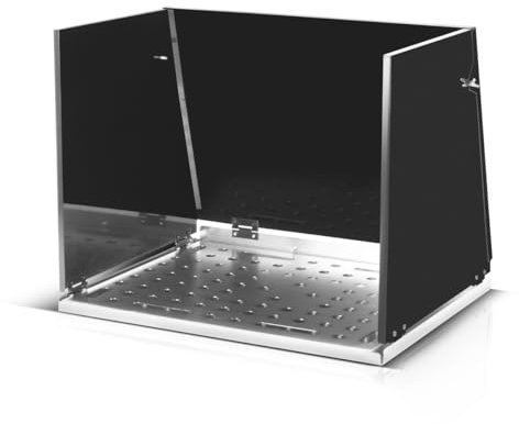 STAHLWERK Accesorio para mesa de soldadura, 500 x 400 mm, cabina de soldadura móvil, expansión de mesa de soldadura plegable para bancos de trabajo y mesas de montaje con placa perforada D16 para