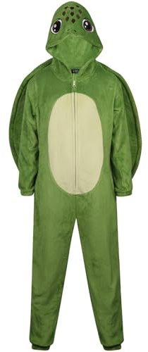A2Z 4 Kids Flickor Pojkar Turtle Kostym Djuransikte Jumpsuits Mjuk plysch fleecehuva - E.Soft Turtle Onesie 7-8
