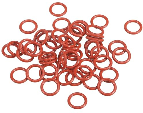 PATIKIL 50 Stück O-Ringe 22 mm Dichtungsringe, Nitrilkautschuk Dichtung O Ring Gummidichtung Rund Seal Unterlegscheiben für Hochdruckreiniger Poolpumpe Schnellkupplung Kugelhahn, Rot
