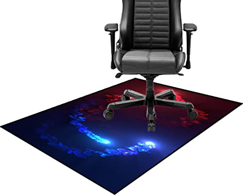 Tappetino protettivo per sedia da gioco, con base antiscivolo, 120 x 160 cm, ideale per ufficio, soggiorno, camera da letto, sala da gioco, tappeto duro