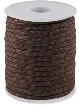 cyclingcolors 1x Cuerda Cordón 4 mm 25 m Polipropileno Decoración Artesanía Bricolaje hogar Plantas Crochet Joyas Cordel Bolso, Chocolate