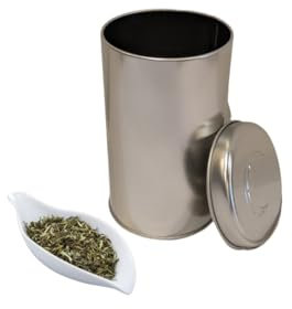 Generico Latta di Metallo con Coperchio – 15 cm x 9 cm – Perfetta per Conservare Tè, Caffè, Spezie e Infusi (5)