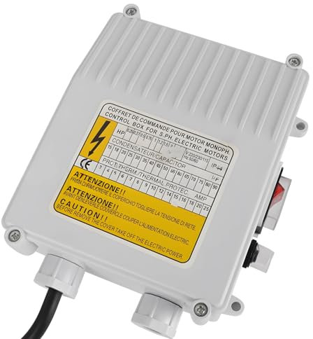 Scatola di controllo sommergibile monofase della pompa con protezione Ip44, sistema termico & condensatore per le pompe di pozzo