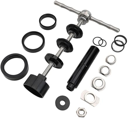 Kit de herramientas para pedalier de bicicleta, juego de montaje de prensa de rodamientos para BB86/30/91/92/PF30, equipo de mantenimiento de ciclismo con piezas de aleación de aluminio, negro, 11,5 x