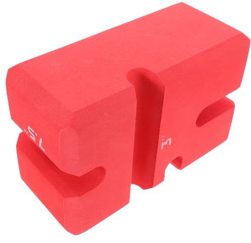 TOYANDONA Bloque de Press de Banca Rojo Asa Segura y Dificultad Ajustable, Material Eva para Ejercicios en Casa y Entrenamiento de Fuerza Eficaz