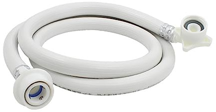 POPETPOP Tubo di Ingresso Acqua in Pvc Bianco per Lavatrice Automatica 6 Punti Resistente e Non Facile da Rompere Tubo Flessibile Allungato 1,5 Metri