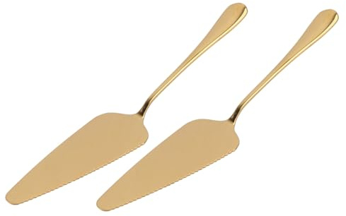 POPETPOP 2pezzi Lama Pizza in Acciaio Resistente Pala Per Dolci Portatile Utensile Da Forno Spatola Per Torta Multifunzionale Facile Da Pulire Per Cucina Domestica