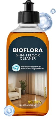 Floor Cleaner - 100 ml Stain Remover Mop Solution, 5-in-1 Scented Cleaner for Hardwood Floors, Tile, Carpet, Shower, Wall, and Grout | Ideal for Kitchen, Bathroom, Home, and House Cleaning Care