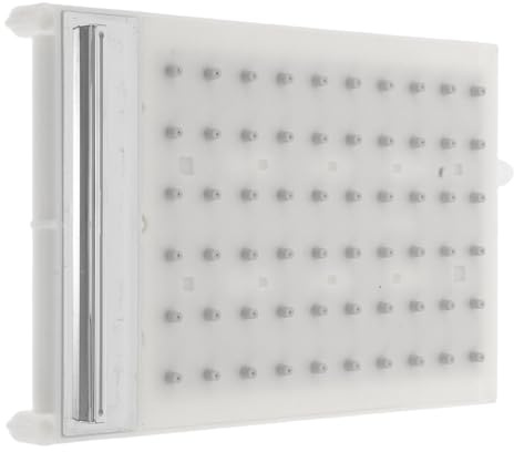Gadpiparty Boquilla de Ducha Rectangular de Plástico, 60 Orificios, Salida de Agua Uniforme y Resistente Cal, Repuesto para Baño