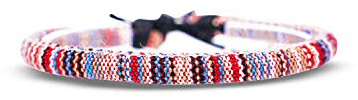 Made by Nami Surfer Fußband Damen & Herren - Boho Ethno Hippie Fußkettchen - Handmade Strand Festival Accessoires - 100% Wasserfest & Verstellbar - 100% Ökologische Baumwolle Rund