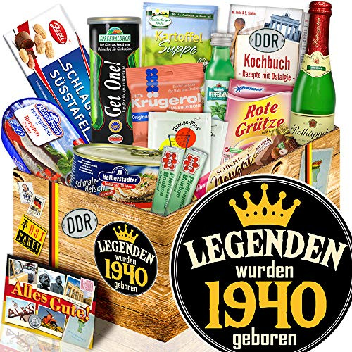 Legenden 1940 - DDR Spezialitäten Geschenkbox - Geschenke Geburtstag Männer