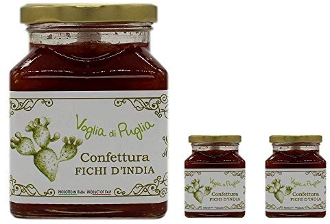 Confettura Di Fichi D'india Voglia Di Puglia 3 Confezioni da 340 gr 100% Made In Italy