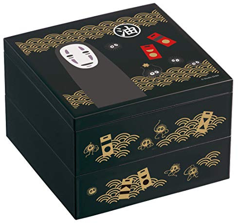 Studio Ghibli - Spirited Away - No Face, Skater Traditional Japanese Lacquer Ware - 2 Tier Bento Box