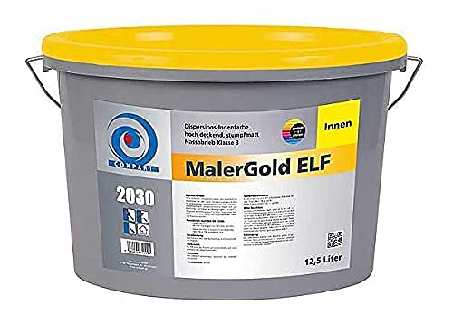Conpart MalerGold ELF 2030 - Pintura Pared para Interiores de Alta Cobertura, Sin Olor y Sin Disolventes, 12,5 Litros