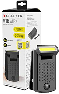 Ledlenser W1R Work Taschenlampe LED aufladbar | LED Lampe mit 220 Lumen | aufladbare Werkstattlampe und KFZ Werkzeug in einem | Lampe zum Arbeiten mit 7 Stunden Leuchtdauer | Baulampe | Handlampe