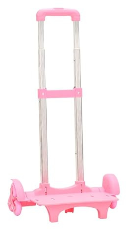 Backpack Trolley Foldable Trolley Cart 6 Wheels Rolling-Luggage Carts Aluminium Alloy Luggage Hand Cart for Bags