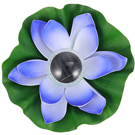 DOITOOL Solarleuchte Lotusblüte Lotusförmige Teichlichter Lotusblume Licht Für Teichlandschaft Pc Material Zierlampe Lotusförmige Lampe Wasserdichte Deko Für Garten Pool
