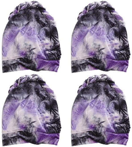 FOMIYES 4stücke Haarhandtuch Für Schnelles Trocknen Mikrofaser-haarturban Für Frauen Geeignet Für Haartypen Frizz Und Haarbruch Einfach Zu Fixieren Praktisch Für Alltag Farbverlauf