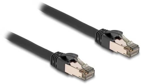 DeLOCK 80245 câble de réseau Noir 15 m Cat6a U/FTP (STP)