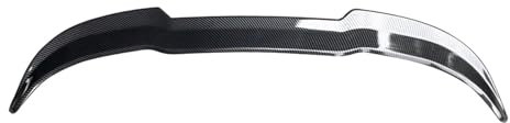 Heckspoiler Flügel Spoiler Für Ford Für Fiesta Für MK8 2018 2020 2022Heckverlängerung Kleiner Flügelschwanz ABS Glanz Schwarz Carbon Style Autozubehör Spoiler Flügel(Carbon Fiber Style)