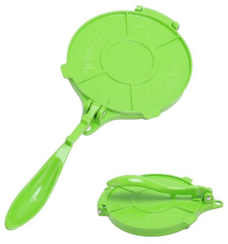 8 Inch Tortilla Press, Heavy Duty Tortilla and Roti Maker, Aluminum Alloy Tortilla Pataconera Flour Tortilla Press for Homemade Mexican Tortillera Pizza Pie Making (Green)