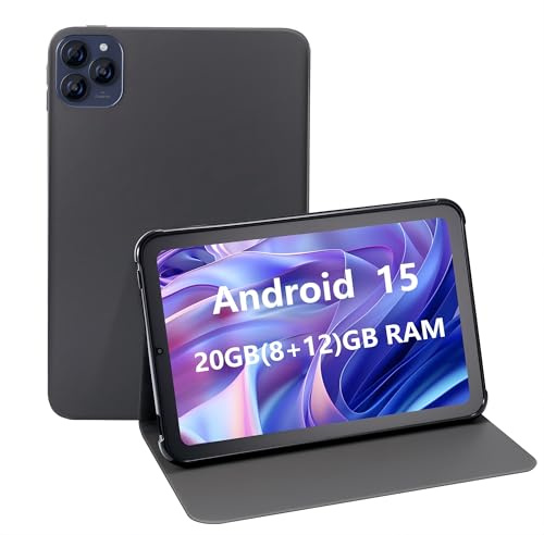 Paaxoo Android Tablet, 10.1 Zoll Android 13 Tablets 20GB(8+12) RAM 256GB ROM 1TB Expand, 1280x800 IPS HD Touchscreen,6000mAh Akku, Bluetooth, Dual Kamera, GMS, WiFi