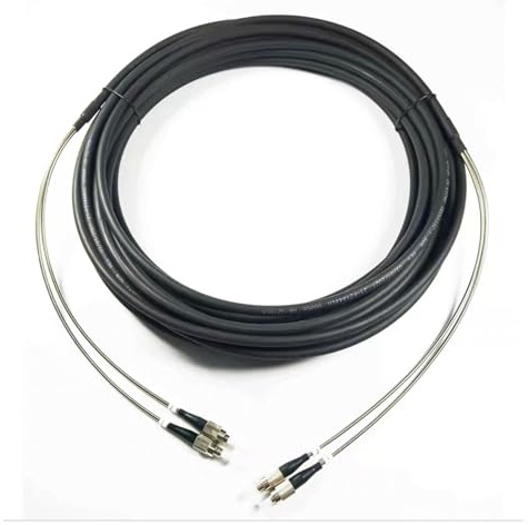 GHZHANG Cordon de raccordement OM4, 7.0mm, 2C CPRI LC SC FC, DVI extérieur, étanche, FTTH, câble blindé en Fibre Optique, 2 cœurs(10m 3pcs,FC-FC)