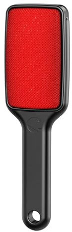 Cepillo de limpieza de cocina, cepillo doble removedor de pelusa, cepillos para ropa, reutilizable, terciopelo para lavar (negro, 23.5 x 7 x 3 cm)