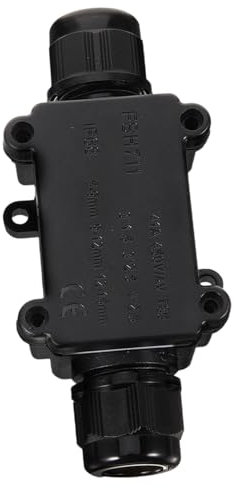 STOBOK Junction Box for Outdoor Electrical Use Rated Plastic Cable Junction Box Weatherproof Design for Outdoor Cable Connections