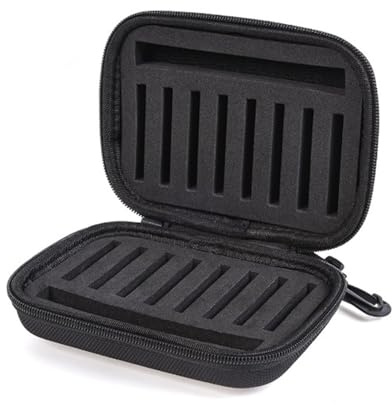 Uqezagpa Fliegenfischködertasche, Angelzubehör, Spinner, Löffel, Köder, Aufbewahrung, Schaumstofftasche, Forelle, Fliege, Fishook, Angelhaken, hart