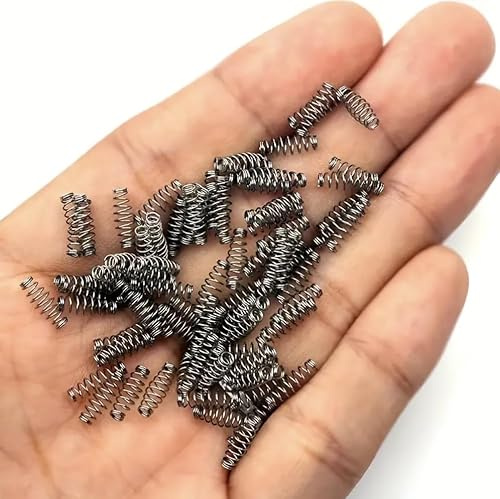 AMZfishing® Novità 2025 30 molle elicoidali per ganci, ganci per impasto, molle per alimentatori, molle per impasto, accessori per ganci, molle per esche (30, 0,8 cm)