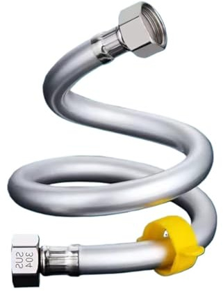 Xuro Hochdruck-Brauseschlauch Sanitär-Badezimmerzubehör PVC Flexibler explosionsgeschützter Handheld Anti-Wicklung G1/2 Universalschlauch(B,80cm)