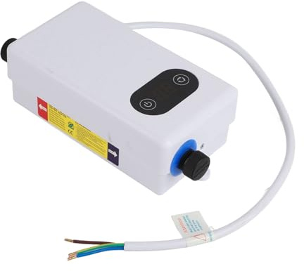 Hosioe Mini Chauffe-eau électrique instantané pour économie D'énergie, Chauffe-eau sans Réservoir 3400 W pour Salle de Bain à Domicile, Design élégant et stylé